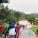 Banjir Putuskan Akses Vital Jalan Nasional Simpang Gudang–Padang Sawah di Agam