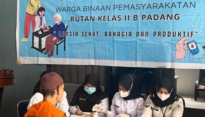 Rutan Padang Gelar Posyandu Lansia, Wujud Kepedulian terhadap Kesehatan Warga Binaan