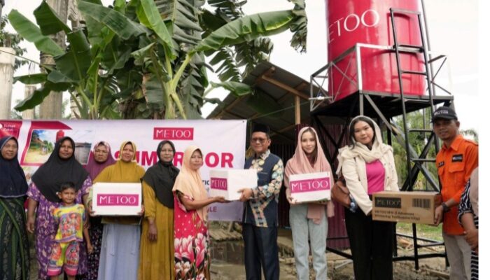 METOO Bangun Sumur Bor untuk Warga Terdampak Banjir di Aceh Utara