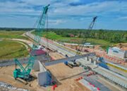 Erection Girder Tol Padang–Sicincin, Pengguna Jalan Diminta Perhatikan Rekayasa Lalu Lintas