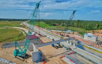Erection Girder Tol Padang–Sicincin, Pengguna Jalan Diminta Perhatikan Rekayasa Lalu Lintas